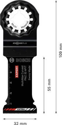 EXPERT MultiMax PAIZ 32 APIT Multitool Blade 32 mm 10-pc Bosch EXPERT MultiMax PAIZ 32 APIT multitool blade 32 mm.