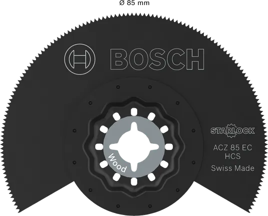 Bosch Starlock ACZ 85 EC wood cutting blade, 85 mm.