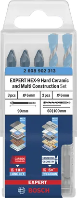 EXPERT HEX-9 Hard Ceramic and Multi Construction Set