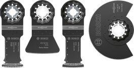 Bosch Flooring and Fitting Set, 4 piece multi-tool blades.
