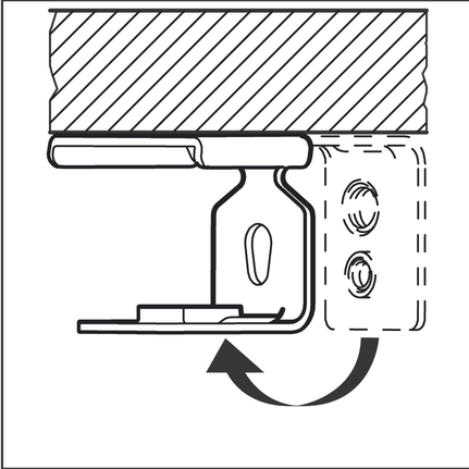 Ceiling mount bending.