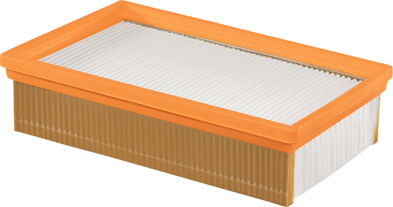 Bosch flat-pleated HEPA filter H-Class PTFE.