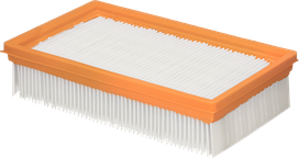 Bosch flat pleated HEPA filter M-Class with PTFE coating.