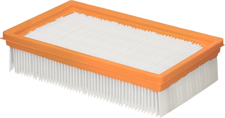 Bosch flat pleated HEPA filter M-Class with PTFE coating.