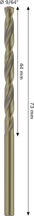 Bosch PRO Stainless Steel HSS-Co Twist Drill Bit 3.57x44x73 mm.