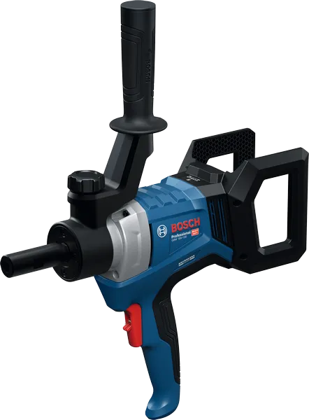 Bosch GRW 18V-120 cordless mixer with ergonomic handles.