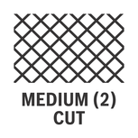 Medium cut.