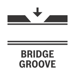 Bridge groove.