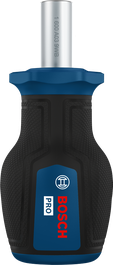 Bosch PRO Stubby Bit Screwdriver with ergonomic handle.
