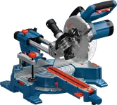 Bosch GCM305-216S mitre saw with sliding rail.
