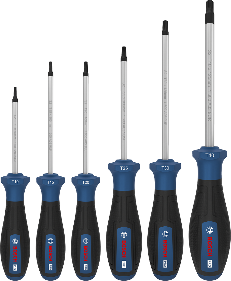 PRO Screwdriver Torx Set, 6 pcs