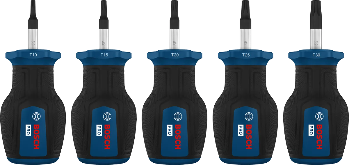 PRO Stubby Screwdrivers Torx Set, 5 pcs