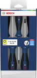 Bosch screwdriver set TX 5 pcs with chrome vanadium shafts.
