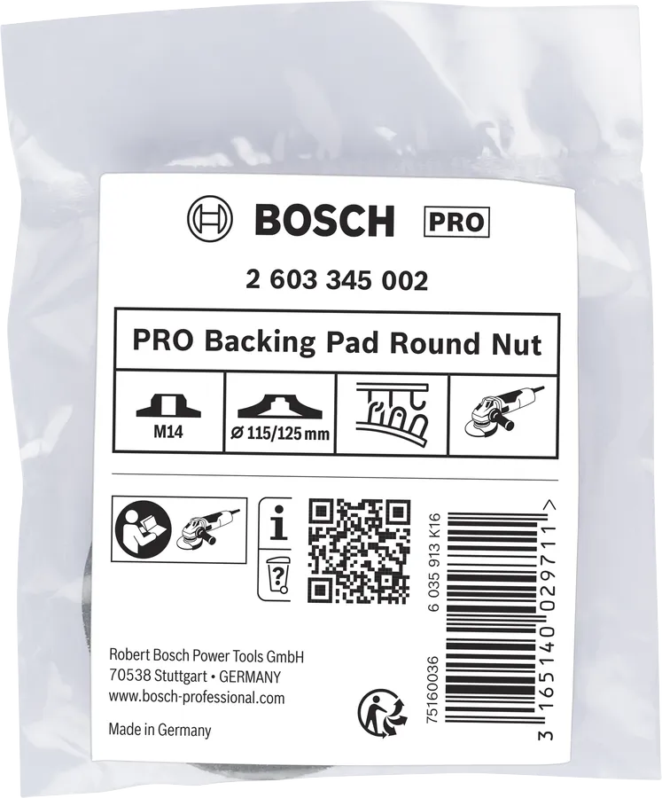 PRO Backing Pad Round Nut
