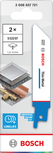 Bosch S522EF Thin Metal blade for cutting thin metal sheets.