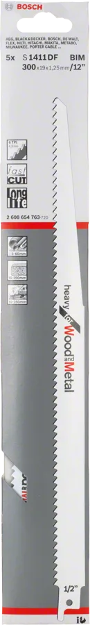 شفرة منشار ترددي Bosch S 1411 DF للخشب والمعادن.