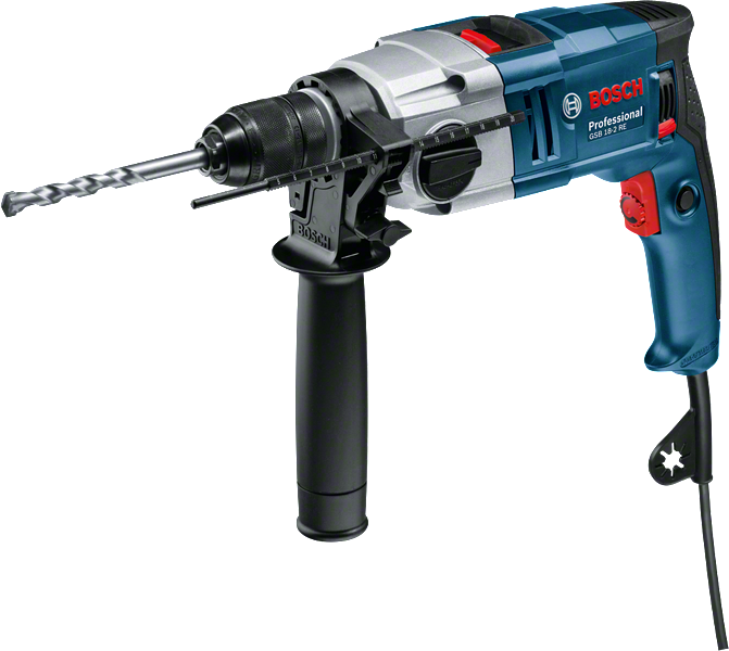 مثقاب Bosch GSB 18-2 RE بمقبض جانبي.