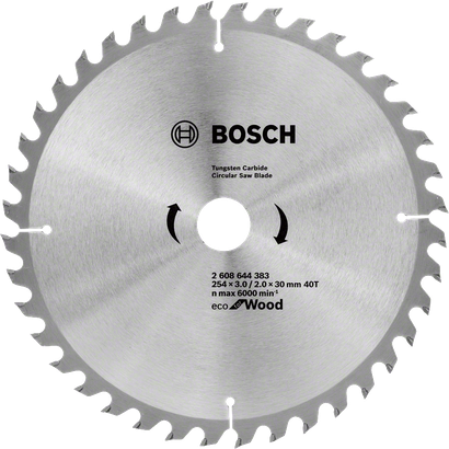 منشار دائري Bosch ايكو للخشب، 254 مم، 40 سنًا.