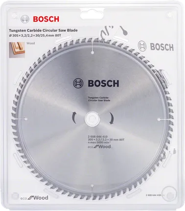 شفرة المنشار الدائرية من Bosch صديقة للبيئة للخشب.