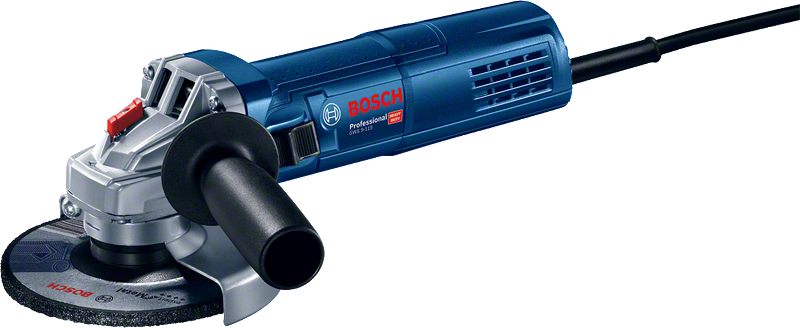 ماكينة صنفرة زاوية Bosch GWS 9-115 مع قرص مقاس 115 ملم.