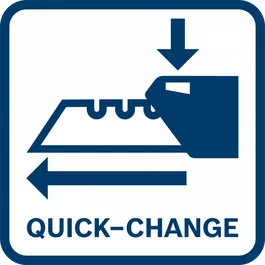  Quick-change، خاصية التغيير السريع، تغيير الشفرة