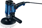 ماكينة تلميع Bosch GPO 950 مع مدخل 950 واط ومقبض جانبي.