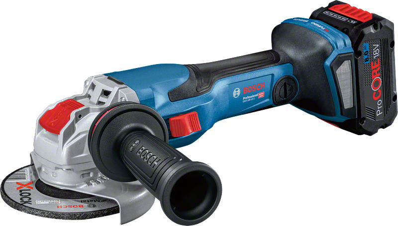 ماكينة صنفرة زاوية لاسلكية Bosch GWX 18V-15 C مع X-LOCK.