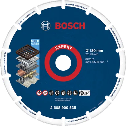 قرص القطع الماسي Bosch Expert للمواد المتعددة.