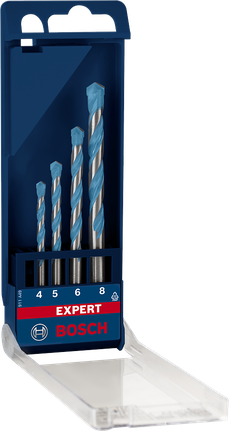 مجموعة مثقاب Bosch EXPERT MultiConstruction مقاس 4/5/6/8 مم.