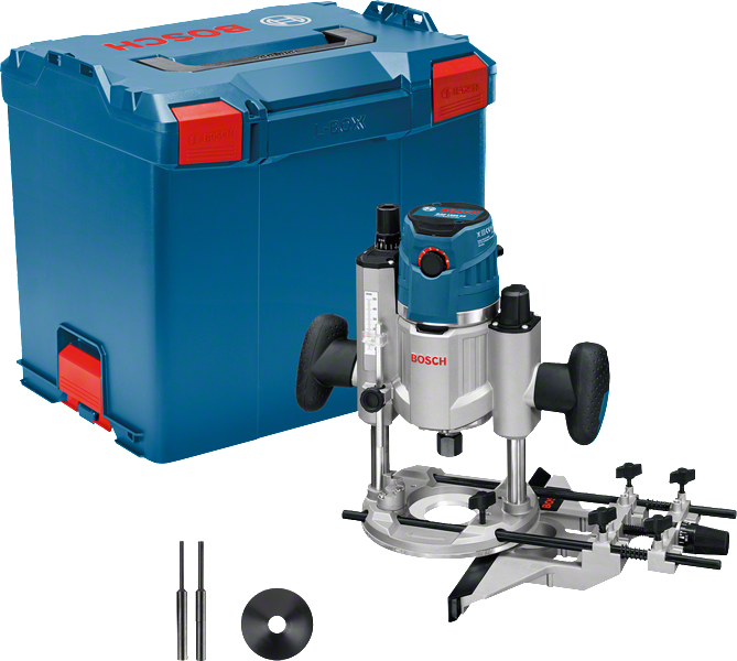 جهاز التوجيه Bosch GOF 1600 CE مع حقيبة الحمل.