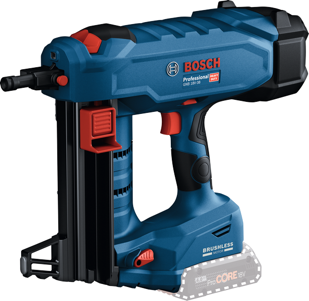 مسامير Bosch GNB 18V-38 اللاسلكية مع بطارية ProCORE.