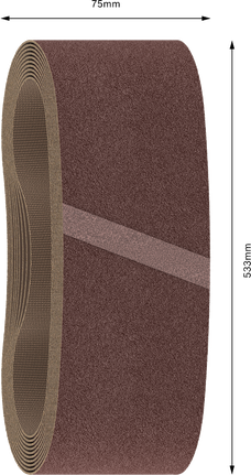 حزام الصنفرة Bosch PRO X440 مقاس 75x533 مم وحبيبات 60.