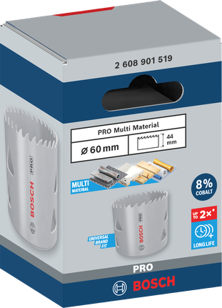 منشار ثقب متعدد المواد من Bosch PRO مقاس 60 مم.