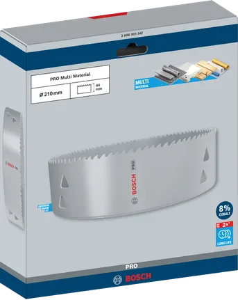 منشار ثقب متعدد المواد من Bosch 210 مم PRO.