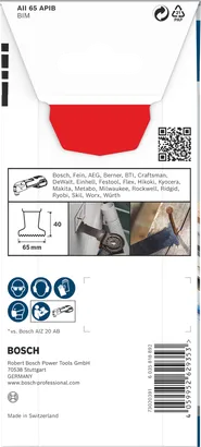 شفرة Bosch PRO AII 65 APIB متعددة المهام 65×40 مم.