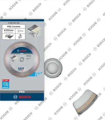 قرص الماس الخزفي Bosch PRO 250×30/25.4 مم.