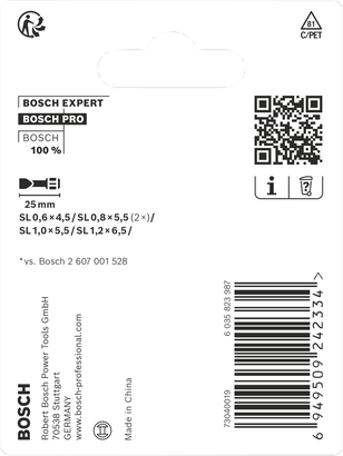 رؤوس مثقاب Bosch PRO SL مقاس 25 مم، 5 قطع.