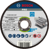قرص قطع الفولاذ المقاوم للصدأ والمعادن من Bosch برو 105 مم.