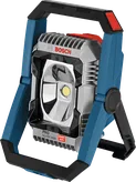 مصباح موقع العمل اللاسلكي Bosch GLI18V-3000، حامل قابل للتعديل.