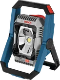 مصباح موقع العمل اللاسلكي Bosch GLI18V-3000، حامل قابل للتعديل.