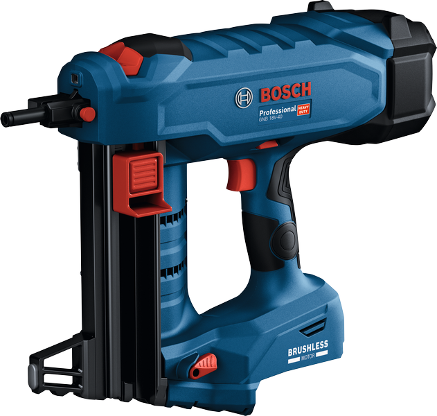 مسدس المسامير اللاسلكي Bosch GNB 18V-40 بمحرك بدون فرش.