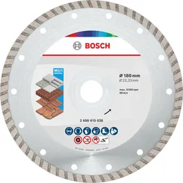 قرص قطع الماس التوربيني متعدد المواد من Bosch 180 مم.