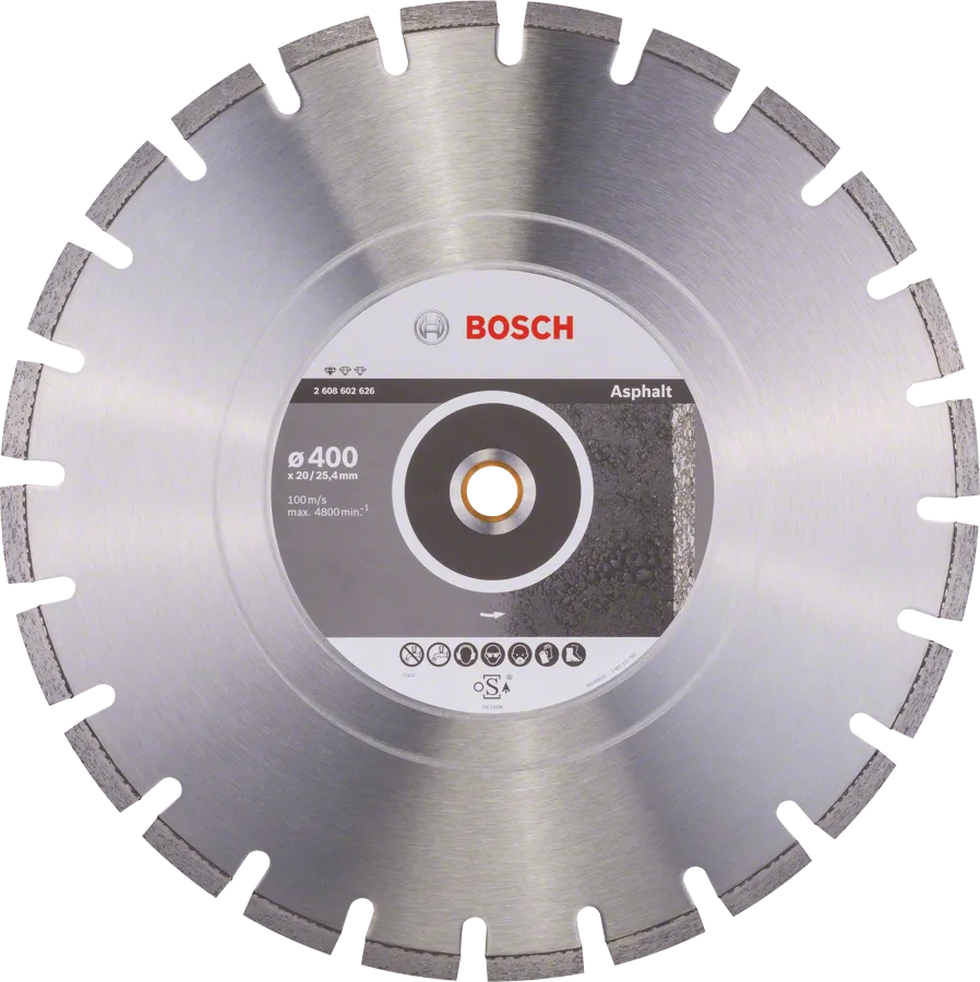 Bosch Standard for Asphalt diamond cutting disc 400mm.