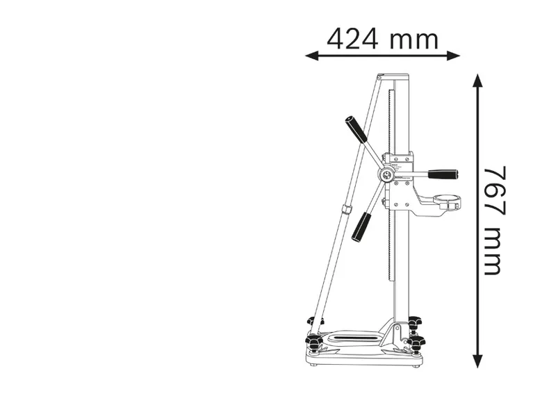 Adjustable drilling support.