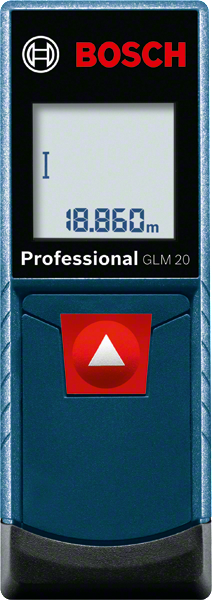 Bosch GLM 20 laser measure with digital display.