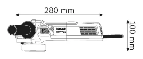 Miniamoladora BOSCH GWS 9-115 S - 0601396103 - SIA Suministros