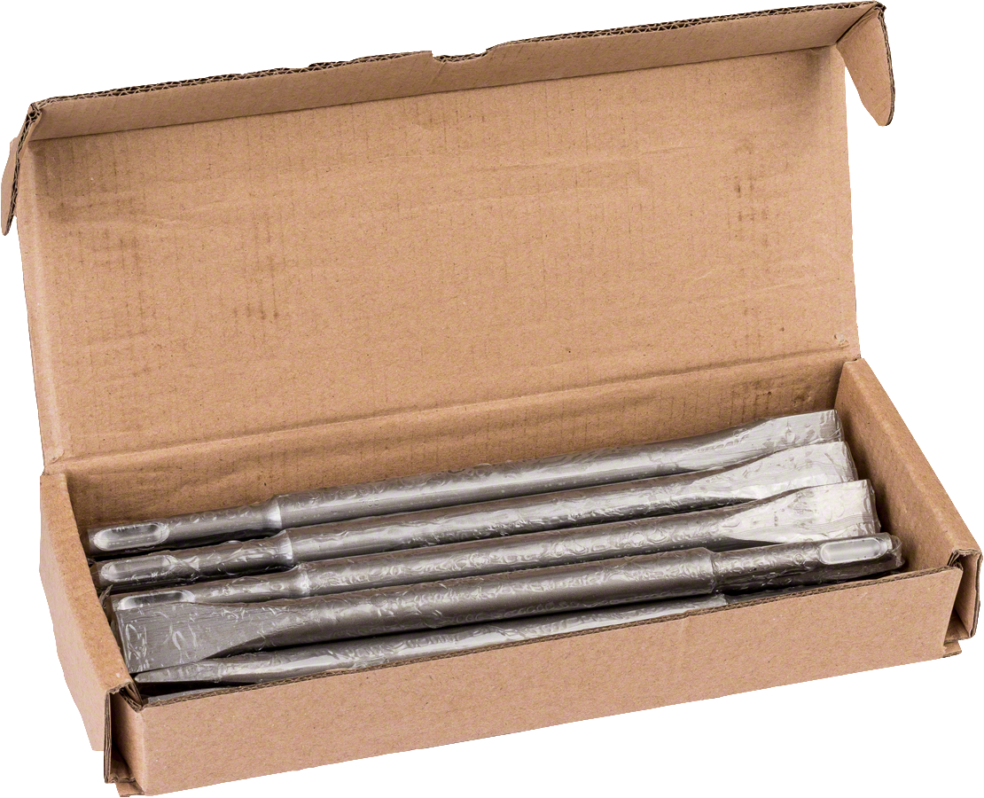 Bosch flat chisel SDS plus set with 20 mm cutting edge.