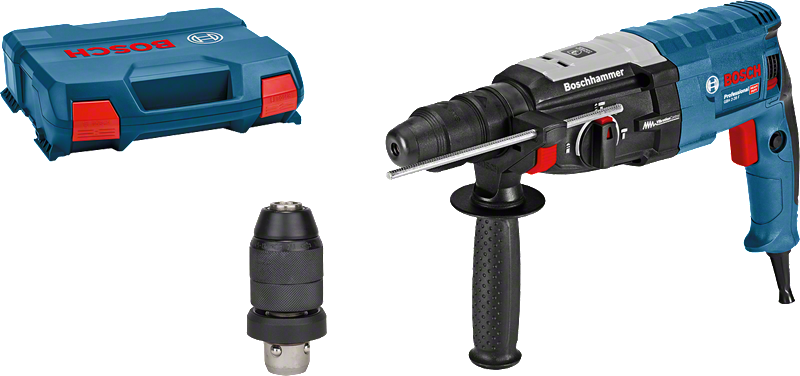 Bosch GBH 2-28 F rotary hammer drill with case.