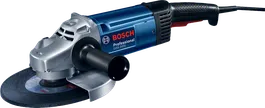 Blue Bosch angle grinder.