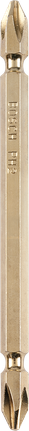 Bosch PH2 double-ended screwdriver bit titanium-coated.